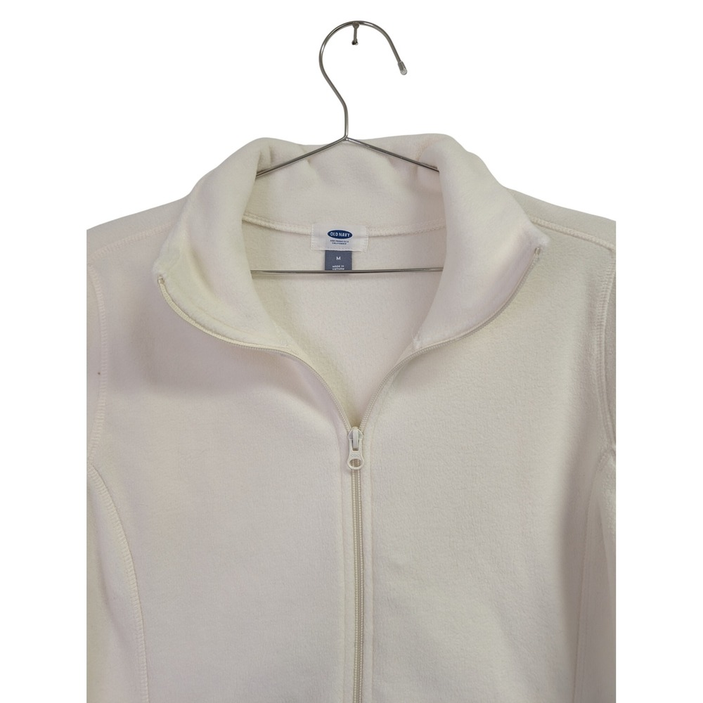 Old Navy Performance Microfleece Full Zip Jacket Athleisure Active Marshmallow M - Picture 4 of 8